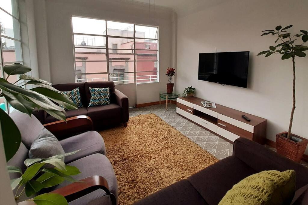Апартаменты 2B Acogedor Y Amplio Depto, Centro Historico Cdmx Мехико Экстерьер фото